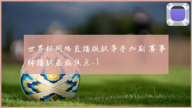 世界杯网络直播版权争夺加剧 赛事转播权益成焦点_1