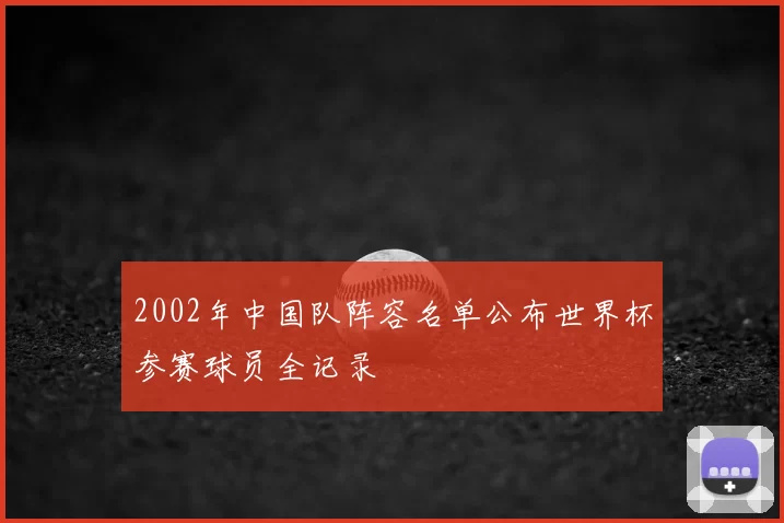 2002年中国队阵容名单公布世界杯参赛球员全记录